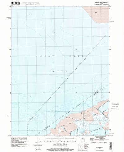 United States Geological Survey Saltair NE, UT (1997, 24000-Scale) digital map