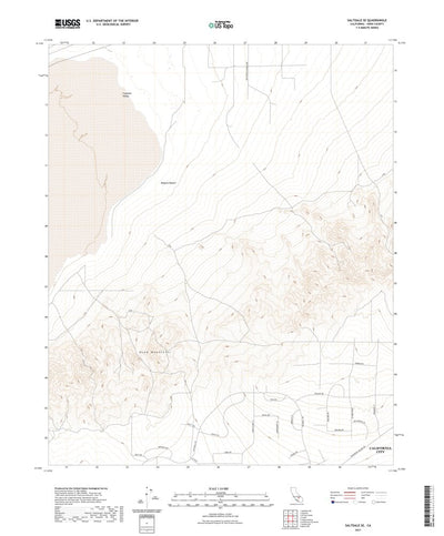 United States Geological Survey Saltdale SE, CA (2021, 24000-Scale) digital map