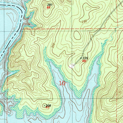 United States Geological Survey Salter Creek, LA-TX (1985, 24000-Scale) digital map