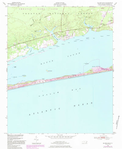 United States Geological Survey Salter Path, NC (1949, 24000-Scale) digital map