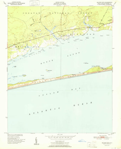 United States Geological Survey Salter Path, NC (1951, 24000-Scale) digital map