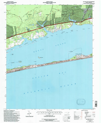 United States Geological Survey Salter Path, NC (1994, 24000-Scale) digital map