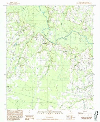 United States Geological Survey Salters, SC (1990, 24000-Scale) digital map