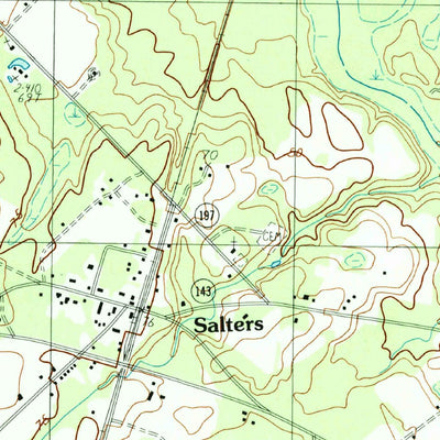 United States Geological Survey Salters, SC (1990, 24000-Scale) digital map