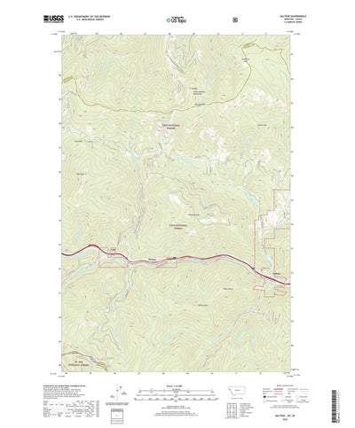 United States Geological Survey Saltese, MT (2020, 24000-Scale) digital map