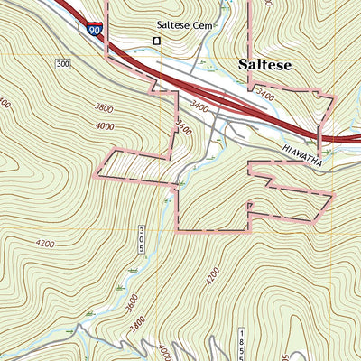 United States Geological Survey Saltese, MT (2020, 24000-Scale) digital map