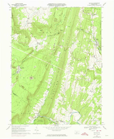United States Geological Survey Saltillo, PA (1968, 24000-Scale) digital map