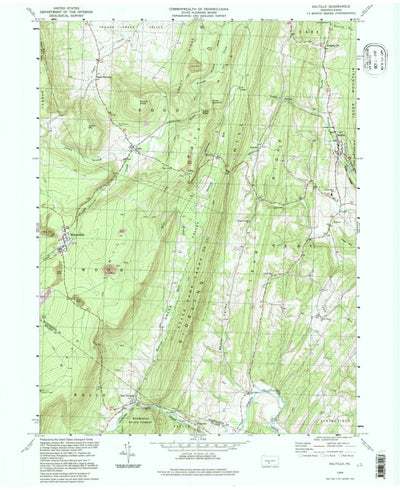 United States Geological Survey Saltillo, PA (1994, 24000-Scale) digital map