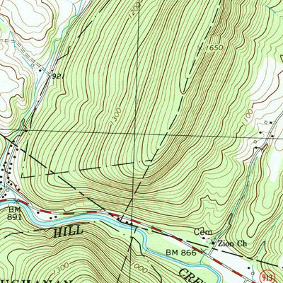 United States Geological Survey Saltillo, PA (1994, 24000-Scale) digital map