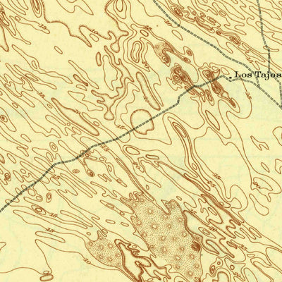 United States Geological Survey Saltillo Ranch, TX (1923, 62500-Scale) digital map