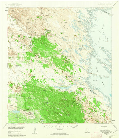 United States Geological Survey Saltillo Ranch, TX (1956, 62500-Scale) digital map