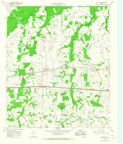 United States Geological Survey Saltillo, TX (1964, 24000-Scale) digital map