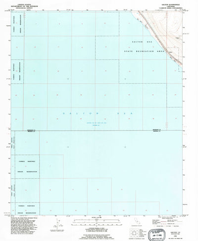 United States Geological Survey Salton, CA (1992, 24000-Scale) digital map