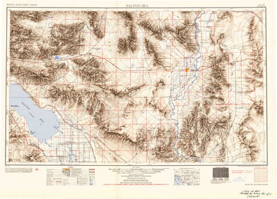 United States Geological Survey Salton Sea, CA-AZ (1954, 250000-Scale) digital map