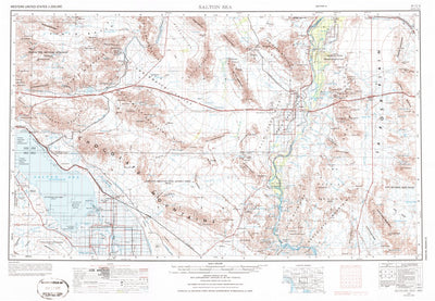 United States Geological Survey Salton Sea, CA-AZ (1959, 250000-Scale) digital map