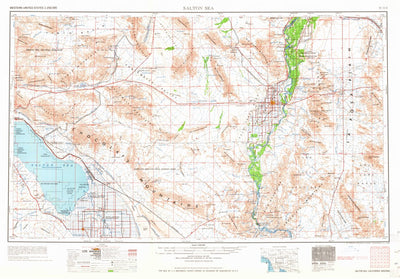 United States Geological Survey Salton Sea, CA-AZ (1965, 250000-Scale) digital map