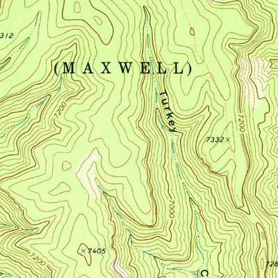 United States Geological Survey Saltpeter Mountain, NM (1971, 24000-Scale) digital map
