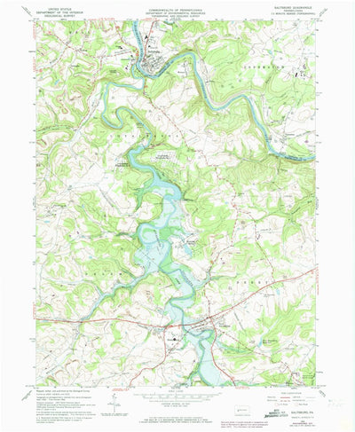 United States Geological Survey Saltsburg, PA (1964, 24000-Scale) digital map