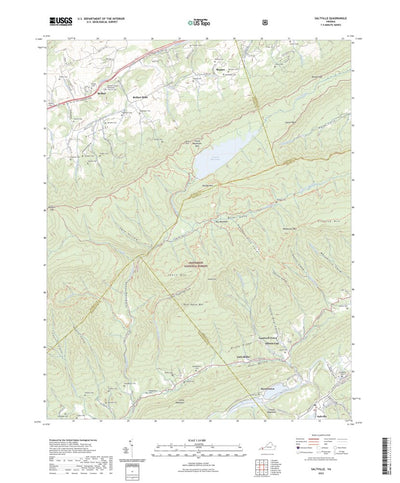 United States Geological Survey Saltville, VA (2022, 24000-Scale) digital map