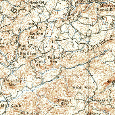 United States Geological Survey Saluda, NC-SC (1907, 125000-Scale) digital map