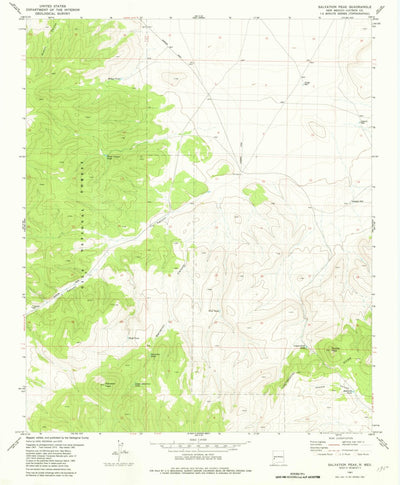 United States Geological Survey Salvation Peak, NM (1981, 24000-Scale) digital map