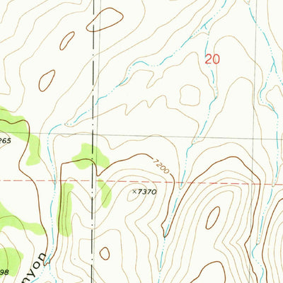 United States Geological Survey Salvation Peak, NM (1981, 24000-Scale) digital map