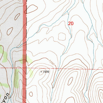 United States Geological Survey Salvation Peak, NM (1999, 24000-Scale) digital map