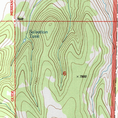 United States Geological Survey Salvation Peak, NM (1999, 24000-Scale) digital map
