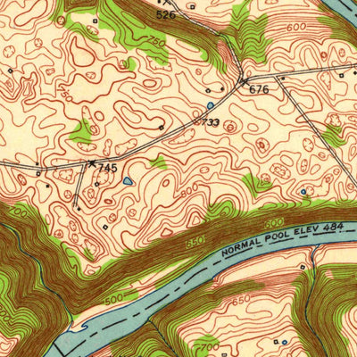 United States Geological Survey Salvisa, KY (1952, 24000-Scale) digital map