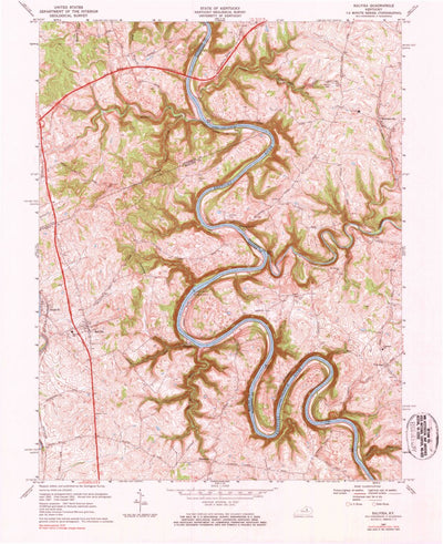 United States Geological Survey Salvisa, KY (1967, 24000-Scale) digital map