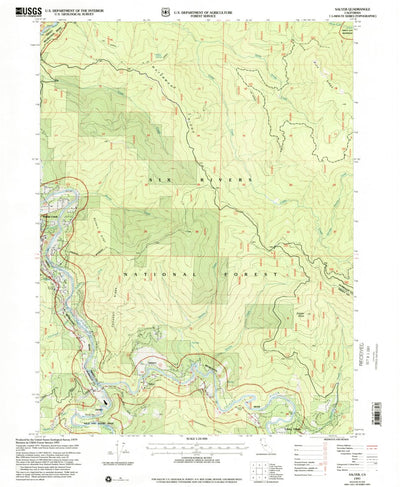 United States Geological Survey Salyer, CA (1997, 24000-Scale) digital map