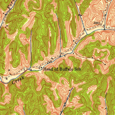United States Geological Survey Salyersville North, KY (1951, 24000-Scale) digital map
