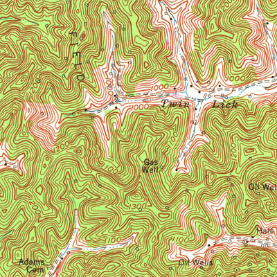 United States Geological Survey Salyersville North, KY (1962, 24000-Scale) digital map