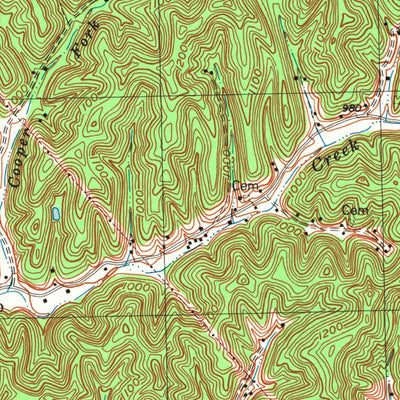 United States Geological Survey Salyersville North, KY (1992, 24000-Scale) digital map