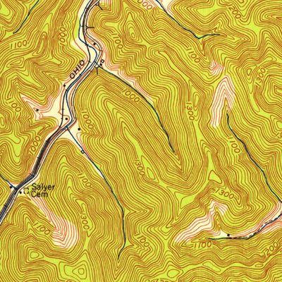 United States Geological Survey Salyersville South, KY (1951, 24000-Scale) digital map