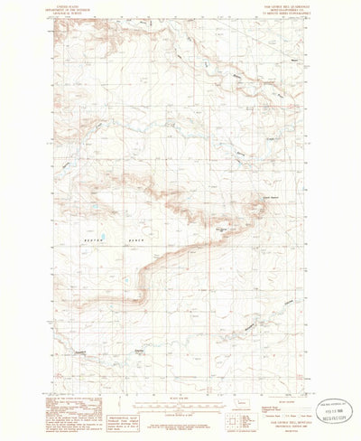 United States Geological Survey Sam George Hill, MT (1985, 24000-Scale) digital map