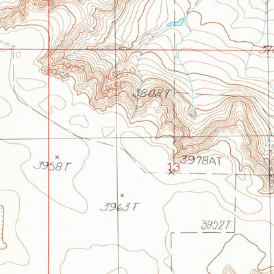 United States Geological Survey Sam George Hill, MT (1985, 24000-Scale) digital map