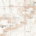 United States Geological Survey Sam George Hill, MT (1985, 24000-Scale) digital map