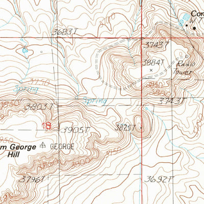 United States Geological Survey Sam George Hill, MT (1985, 24000-Scale) digital map