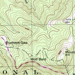 United States Geological Survey Sam Knob, NC (1997, 24000-Scale) digital map