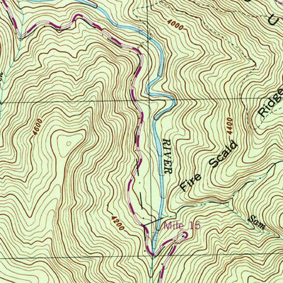United States Geological Survey Sam Knob, NC (1997, 24000-Scale) digital map