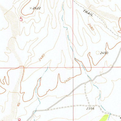 United States Geological Survey Sam Powell Peak, AZ (1969, 24000-Scale) digital map