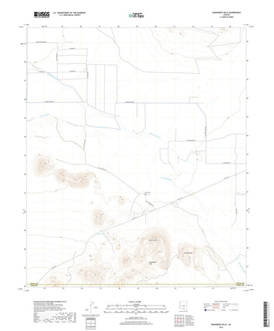 United States Geological Survey Samaniego Hills, AZ (2018, 24000-Scale) digital map