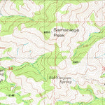 United States Geological Survey Samaniego Peak, AZ (1981, 24000-Scale) digital map
