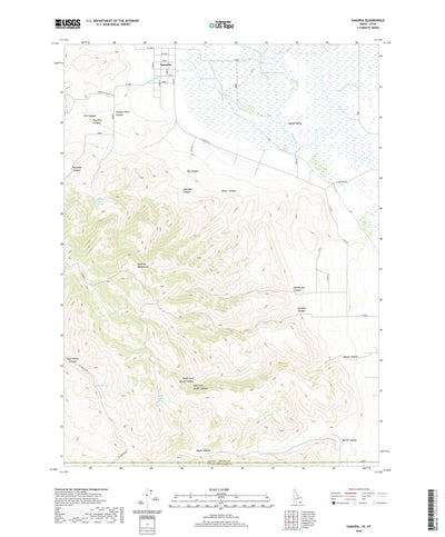 United States Geological Survey Samaria, ID (2020, 24000-Scale) digital map