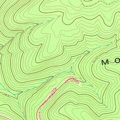 United States Geological Survey Samp, WV (1977, 24000-Scale) digital map