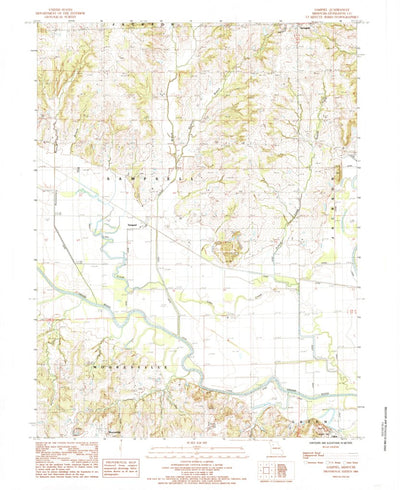 United States Geological Survey Sampsel, MO (1984, 24000-Scale) digital map