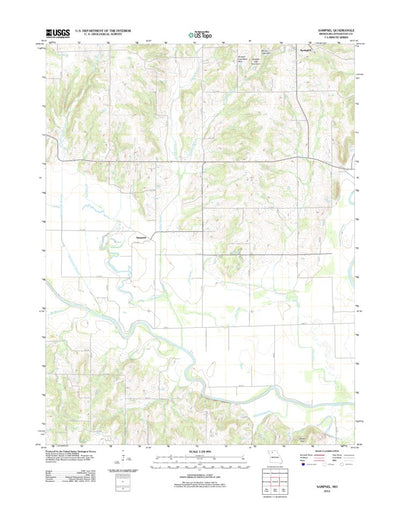 United States Geological Survey Sampsel, MO (2012, 24000-Scale) digital map