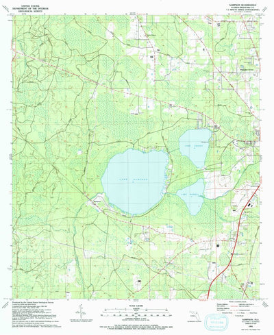 United States Geological Survey Sampson, FL (1991, 24000-Scale) digital map