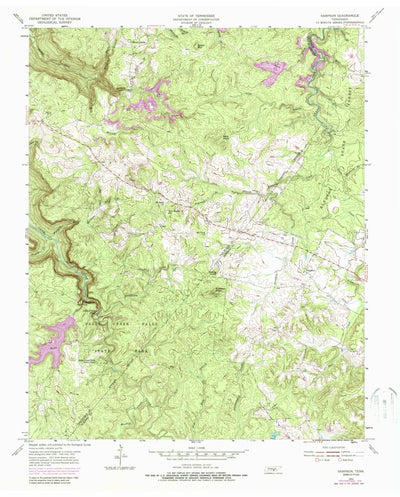 United States Geological Survey Sampson, TN (1954, 24000-Scale) digital map